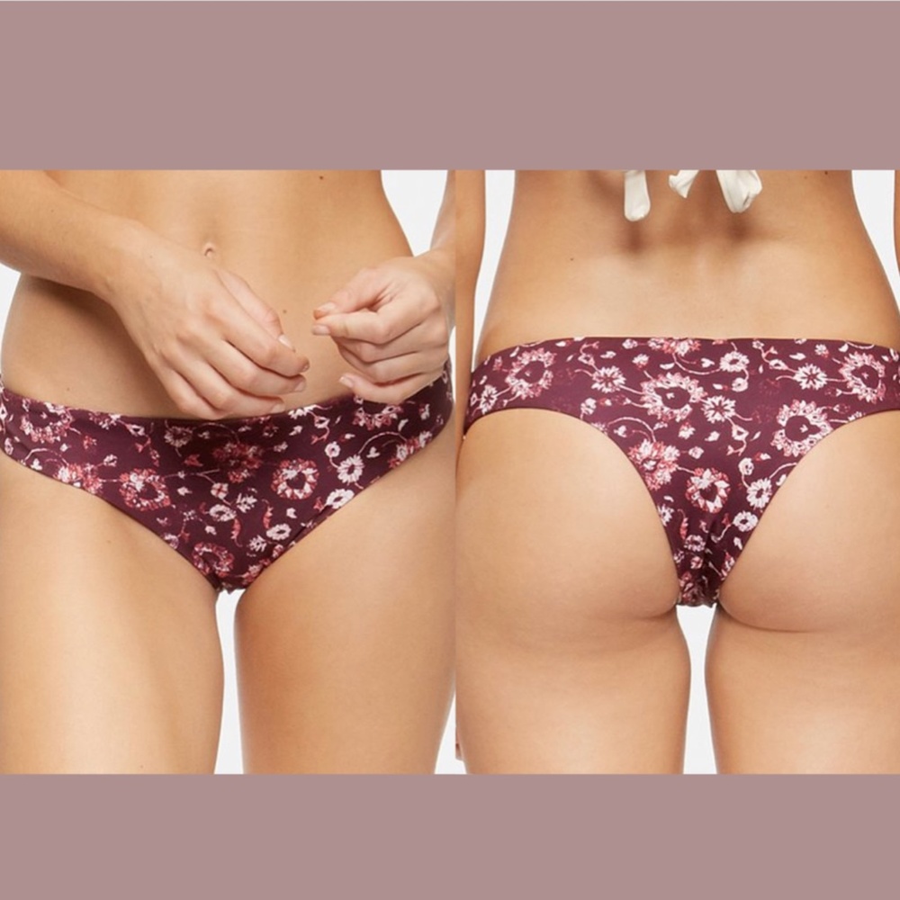 NWT Tavik [ Large ] Ali Mini Bikini Bottoms in Medina Merlot‎